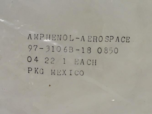 Amphenol 97-3106A-18(0850); Circular Connector Shell ONLY