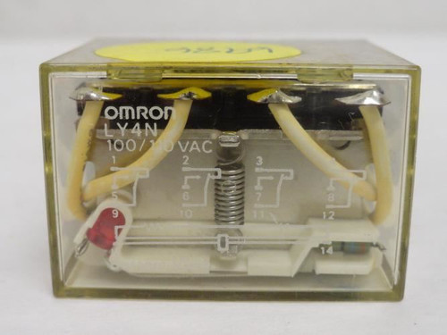 Omron LY4N-AC100/110; Relay; GP; 10A; 240VAC; Coil 110/110VAC