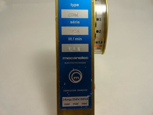 Mecanelec CDM1; Flow Meter; 3A; 250V; 50VA; 1/2" NPT