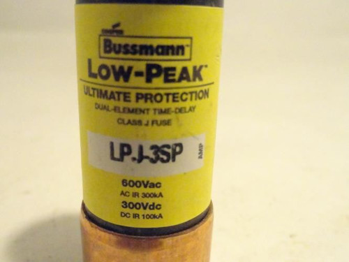 Bussmann LP-J-3SP; Fuse; 3A; 600VAC; 300VDC