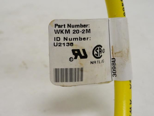 Turck WKM20-2M; Mini-Fast Connector U2138; RA; 2m Long
