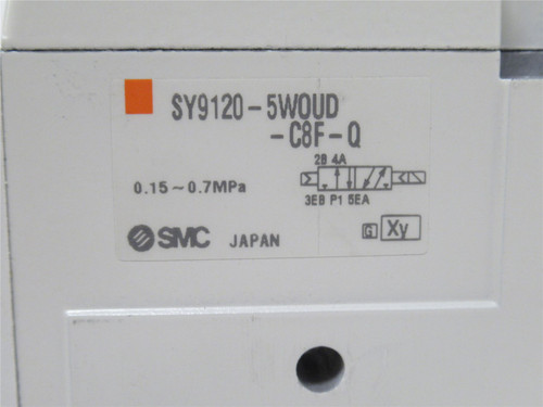 SMC SY9120-5WW0UD-C8F-Q; Air Solenoid Valve; 0.15-0.7MPa