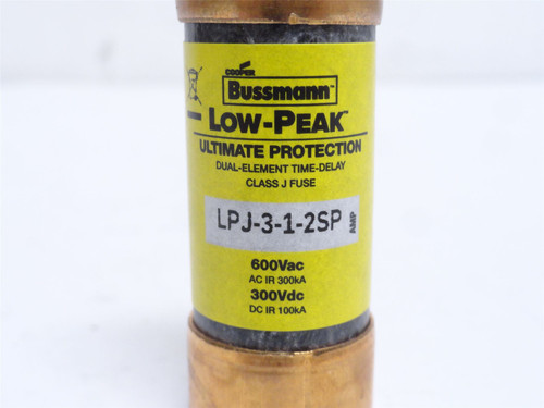 Bussmann LPJ-3-1/2SP; Time-Delay Fuse; 3.5A; 600VAC/300VDC