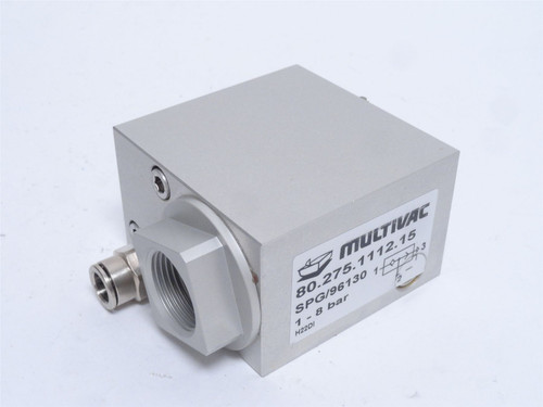 Multivac 80.275.1112.15; Quick Exhaust Valve SPG/96130; 8BAR