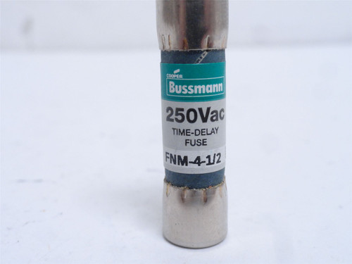 Bussmann FNM-4-1/2; Time-Delay Fuse; 4-1/2A; 250VAC