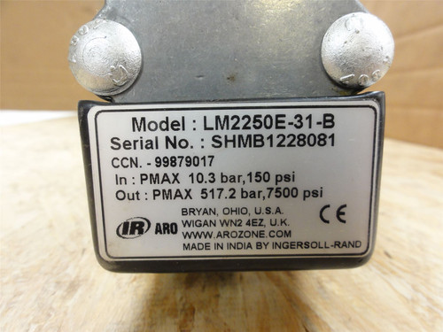ARO LM2250E-31-B; Air Powered Grease Pump 50:1; 1.46GPM