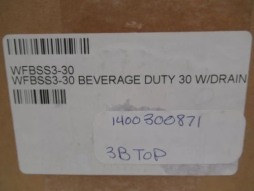 Stober WFBSS3-30; Beverage Duty 3-30 W/Drain; SS