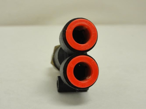 SMC KQU09-36S; Pneumatic Branch Y Fitting; 5/16" Tube; 3/8 NPT
