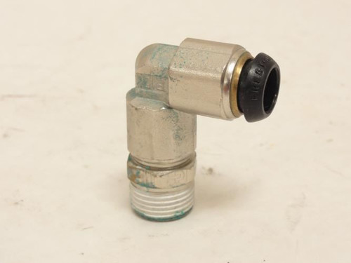 Parker W169PLP-6-6; Tube Elbow Fitting; 90Deg; 3/8" x 3/8 MNPT