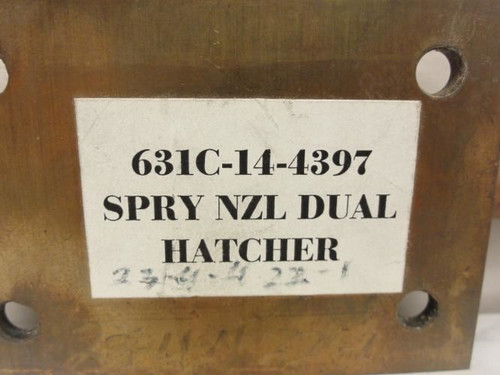 Spraying Systems 631C-14-4397; Spray Nozzle Assy; 3/8" Inlet