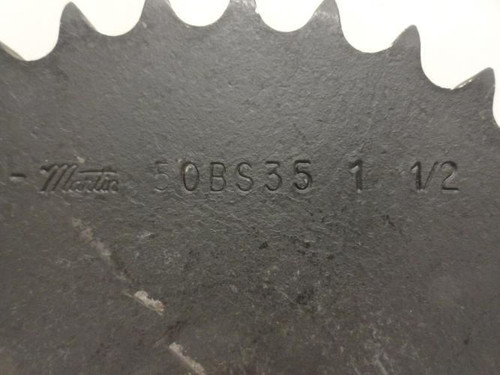 Martin 50BS35-1-1/2; Sprocket # 50; 35Teeth; 1-1/2"ID