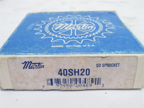 Martin 40SH20; Bushed Sprocket # 40; 20Teeth