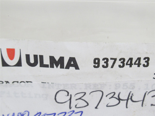 Ulma 9373443; Lot-7 Galaxy Fitting; 29/64" Thread OD; 5/16"ID
