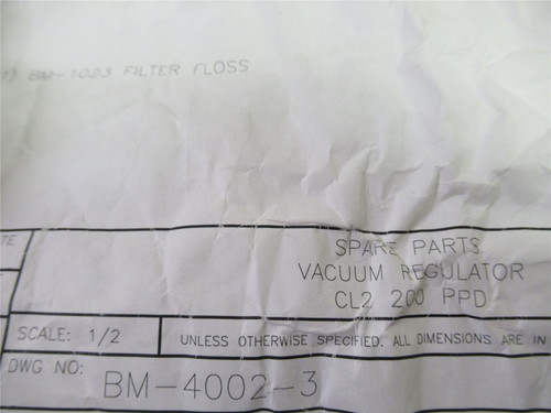 Capital Controls BM-4002-3; Spare Parts For Vacuum Regulator