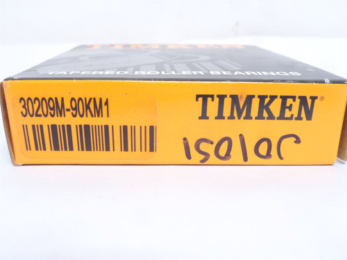 Timken 30209M-90KM1; Tapered Roller Bearing Cone W/Cup 45mmID