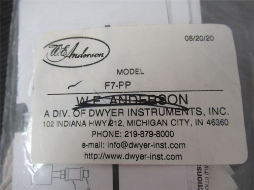 Dwyer F7-PP; Level Switch Vertical Mount  240 VAC