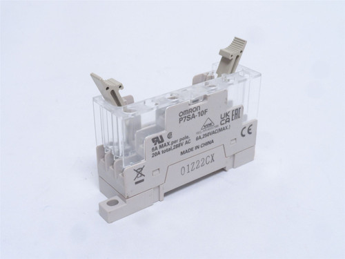 Omron P7SA-10F; Relay Socket 6A 250VAC; 10-Pin; LED Indicator