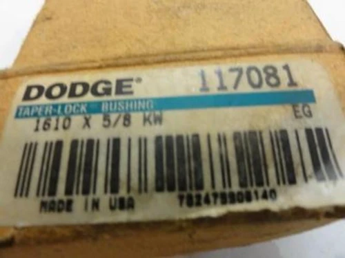 Dodge 117081; Split Taper Bushing; 5/8"ID 1" L thru Bore