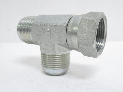 Parker 16 R6X-S; Swivel Nut Run Tee; 1 JIC x 1 JIC SW x 1 JIC