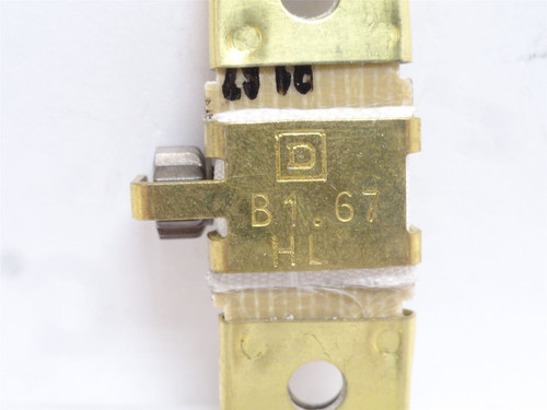 Square D B1.67; Thermal Overload Relay Unit; Ser: B
