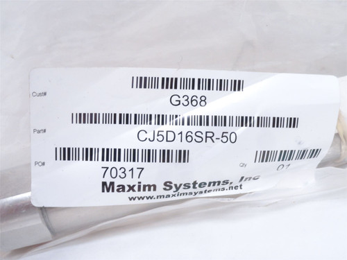 Maxim Systems CJ5D16SR-50; Air Cylinder G368 16mmID; 50mm Stk