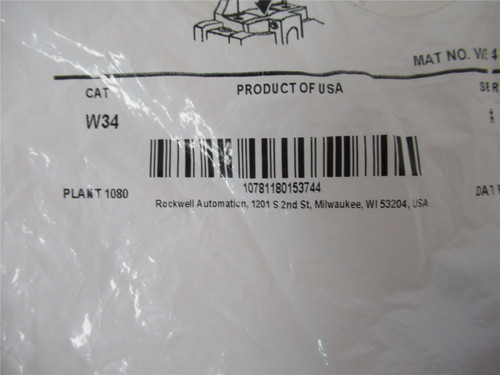 Allen-Bradley W34; Overload Heater Element