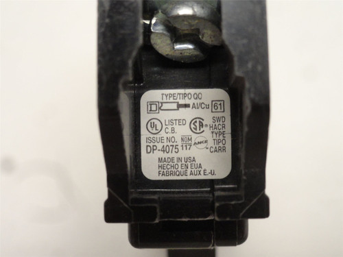 Square D QO120; Mini-Circuit Breaker; 20A; 1P; 120/240VAC