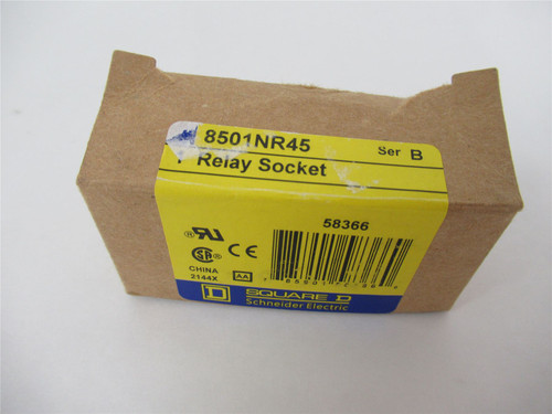 Square D 8501NR45; Relay Socket 14 Blade 10A  300V AC