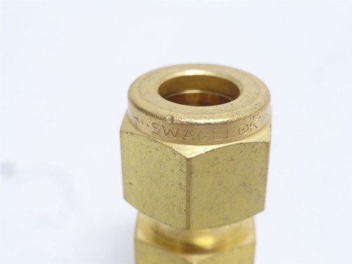 Swagelok B-600-12; Brass Tube Fitting 3/8" Tube x  3/8NPT