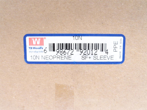 TB Woods 10N; Two Piece Coupling Sleeve; With Ring; Size: 10