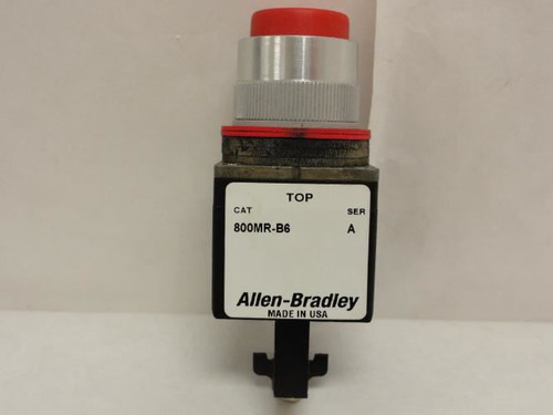 Allen-Bradley 800MR-B6; Pushbutton Switch Operator; Red