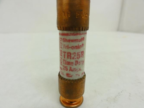 Shawmut TR25R; Tri-onic Fuse; 25A; 250VAC