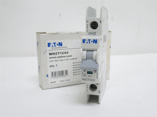 Eaton WMZT1CX0; Mini-Circuit Breaker; 1/2A; 277VAC; 1 Pole