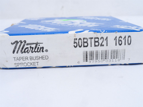 Martin 50BTB21-1610; Bushed Sprocket # 50; 21-Teeth