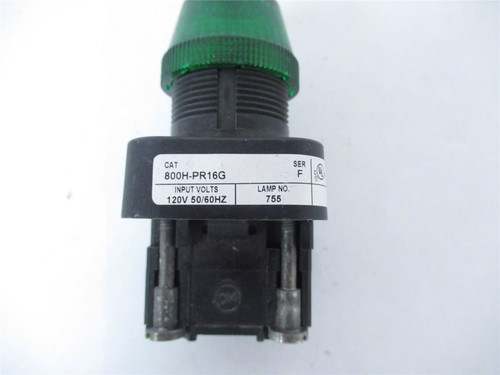 Allen-Bradley 800H-PR16G; Pilot Light LED 120V 50/60Hz Green