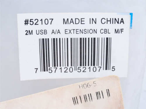 Cables-To-Go 52107; USB A/A Extension Cable; 2m Wire