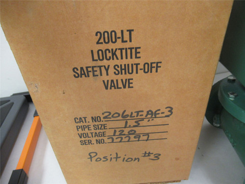 Eclipse 206LTAF3; Manual Gas Shut Off Valve Locking 1.50" NPT