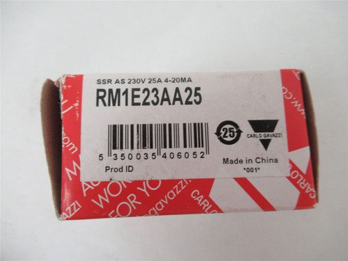 Gavazzi RM1E23AA25; Solid State Relay 230V 25A 4-20MA