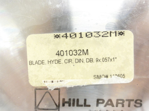 Hyde 401032M; Circular Blade; Size: 9"; Arbor Hole: 1"ID