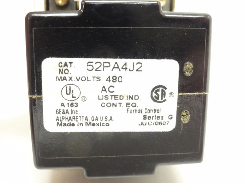 Siemens 52PA4J2; Red Pilot Light; 480VAC; Size: 30mm