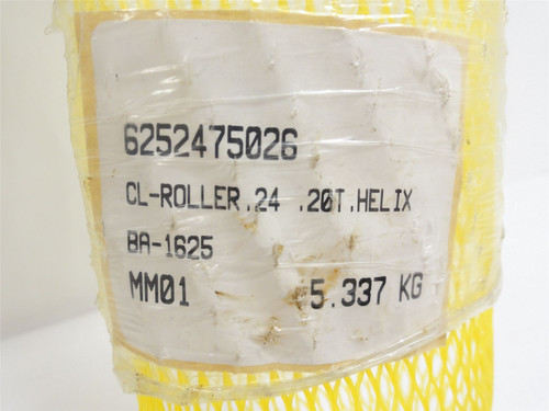 Baader 6252475026; Grooved Roller; 24" Belt Width; 20T Helix