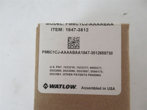 Watlow PM6C1CJ-AAAABAA; Temp Process Controller 100-240V