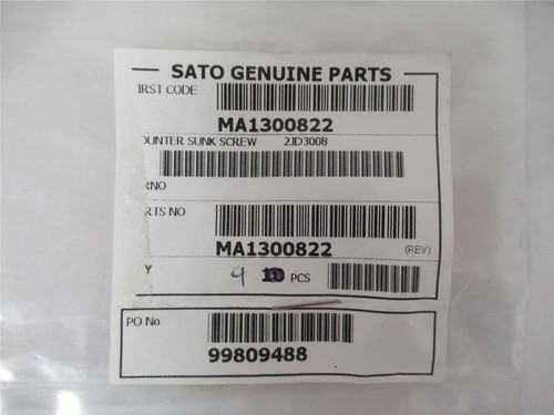 Sato MA1300822; Lot-4 Counter Sink Screw
