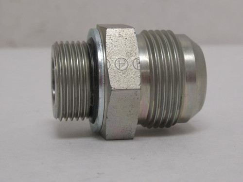 Parker 16-12 F5OX; Hydraulic Adaptor 1 JIC to 3/4 Boss