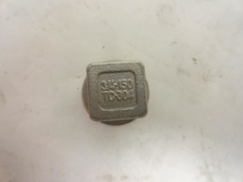 Industry-STD 1LTX2; Square Head Plug; SS-304; 3/4NPT; 300PSI
