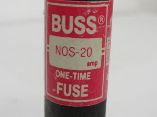 Bussmann N0S 20; Fuse; 20Amp; One Time; Class H