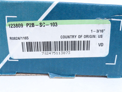 Dodge P2B-SC-103; Pillow Block Bearing 123809; 1-3/16"ID