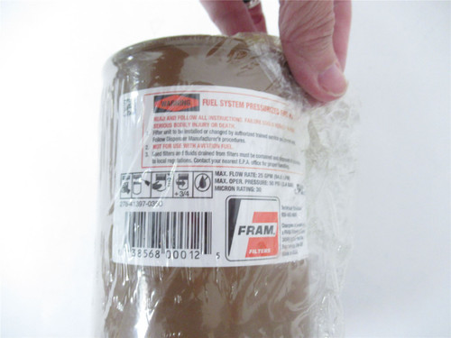 Fram 4053W-AD; Fuel Filter 30 Micron Particulate/Water