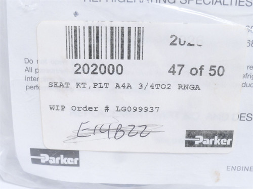 Parker 202000; Pilot Seat Kit A4A