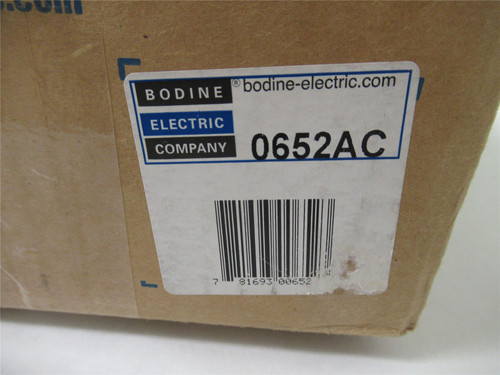 Bodine 0652AC; GEARMTR;AC;20TO1;1/6HP;PARALLEL;SHAFT;8